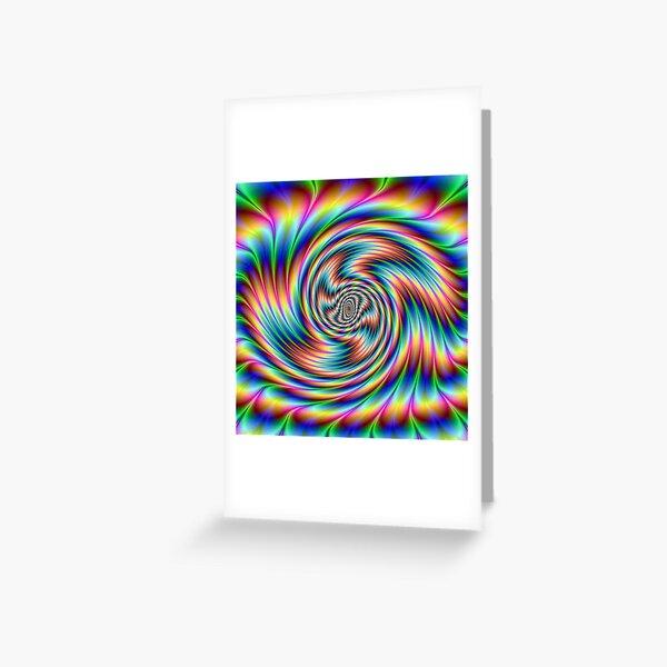 Op art - art movement, short for optical art, is a style of visual art that uses optical illusions Greeting Card