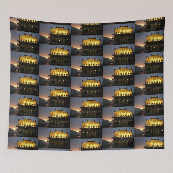 Item preview, Evening Glow ~ Innisfail Shire Hall designed and sold by Kerryn Madsen-Pietsch.