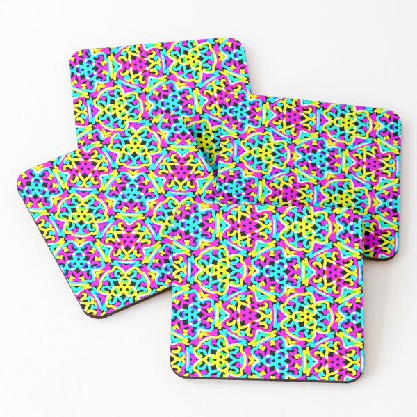 Item preview, Patrón de Squirly colorido designed and sold by weavernap.