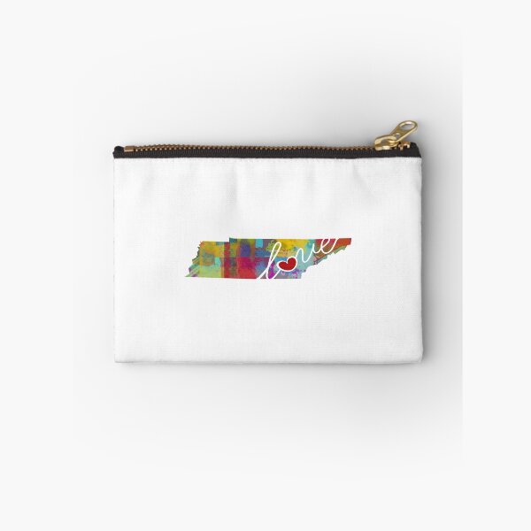 Item preview, Tennessee (TN) Love - A Colorful Watercolor State Map Silhouette designed and sold by traciwithani.