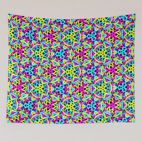 Item preview, Colorido patrón Squirly pero más! designed and sold by weavernap.