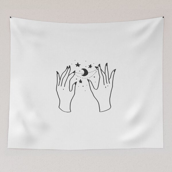 Item preview, Tangled Hands Moon Stars Cat's Cradle designed and sold by WordvineMedia.