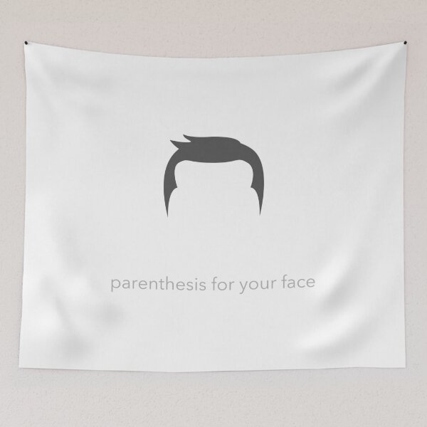 Item preview, Sideburns - Parenthesis For Your Face designed and sold by WordvineMedia.