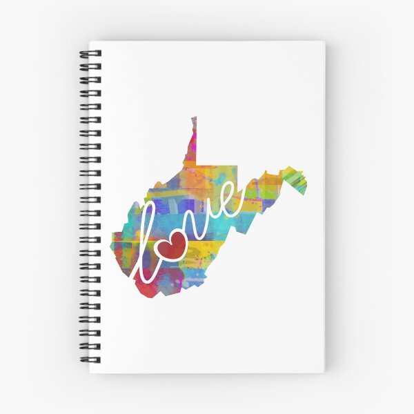 Item preview, West Virginia (WV) Love - A Colorful Watercolor State Map Silhouette designed and sold by traciwithani.