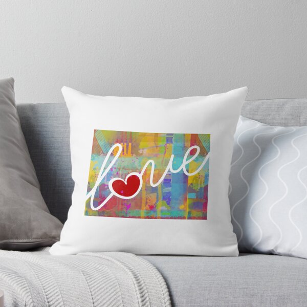 Item preview, Wyoming (WY) Love - A Colorful Watercolor State Map Silhouette designed and sold by traciwithani.