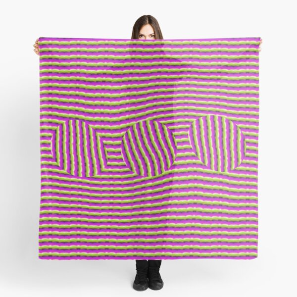 Op art - art movement, short for optical art, is a style of visual art that uses optical illusions Scarf