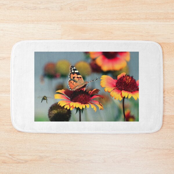 Item preview, colorful butterfly sitting on plant designed and sold by olena2552.