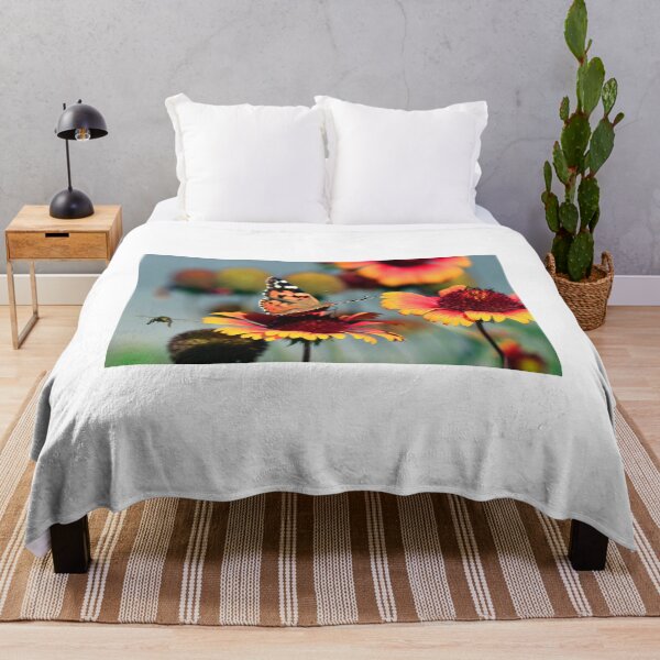 Item preview, colorful butterfly sitting on plant designed and sold by olena2552.