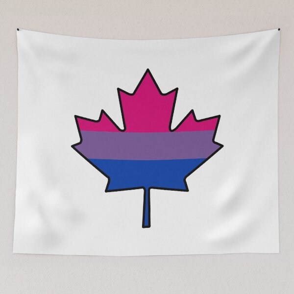 Item preview, Maple Leaf Bi Pride! designed and sold by Sun Dog Montana.