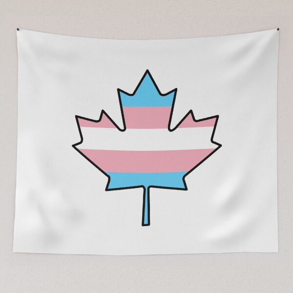 Item preview, Maple Leaf Trans Pride! designed and sold by Sun Dog Montana.