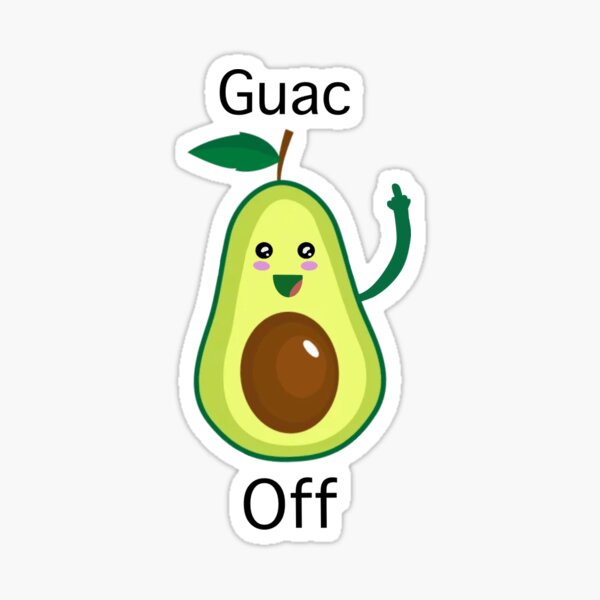 Guac Off Sticker