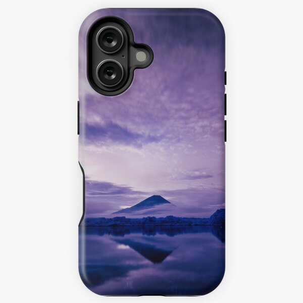 Mount Fuji under an infrared night sky iPhone Tough Case