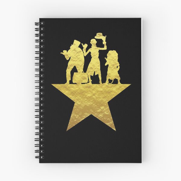 Item preview, Hitchhiking Ghosts Hamilton Star Mashup Black and Gold designed and sold by FandomTrading.