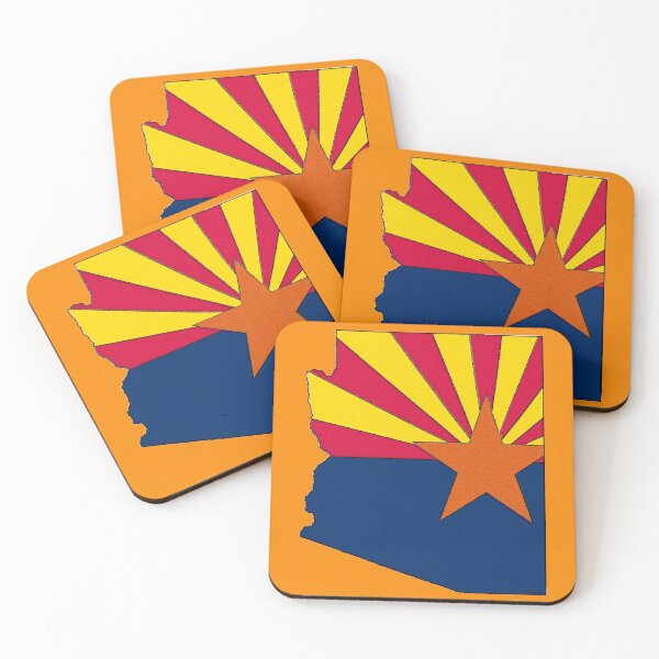 Item preview, Arizona Map With Arizona State Flag designed and sold by Havocgirl.