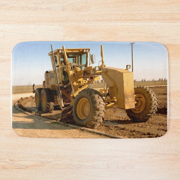 Item preview, Yellow Grader Leveling at a Construction Site designed and sold by Buckwhite.