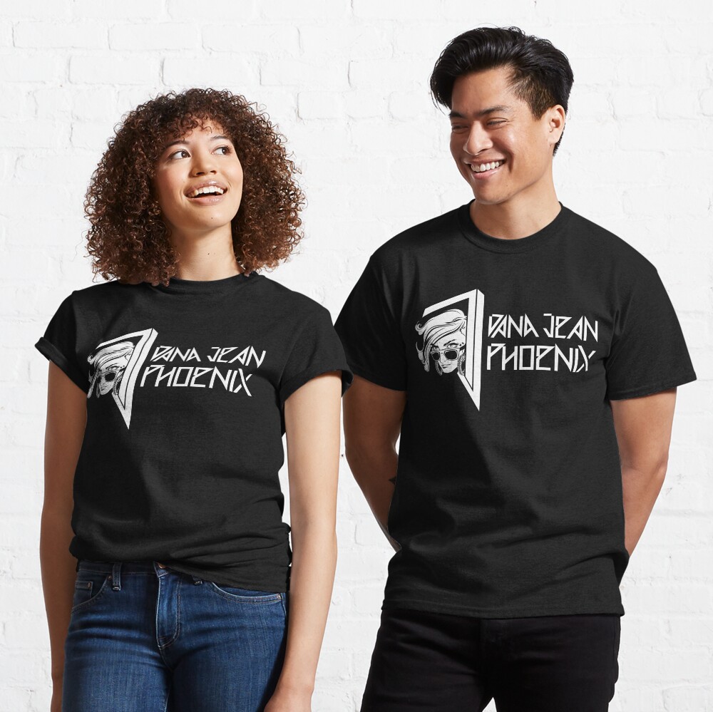 Dana Jean Phoenix - Synthwave Logo in White Classic T-Shirt