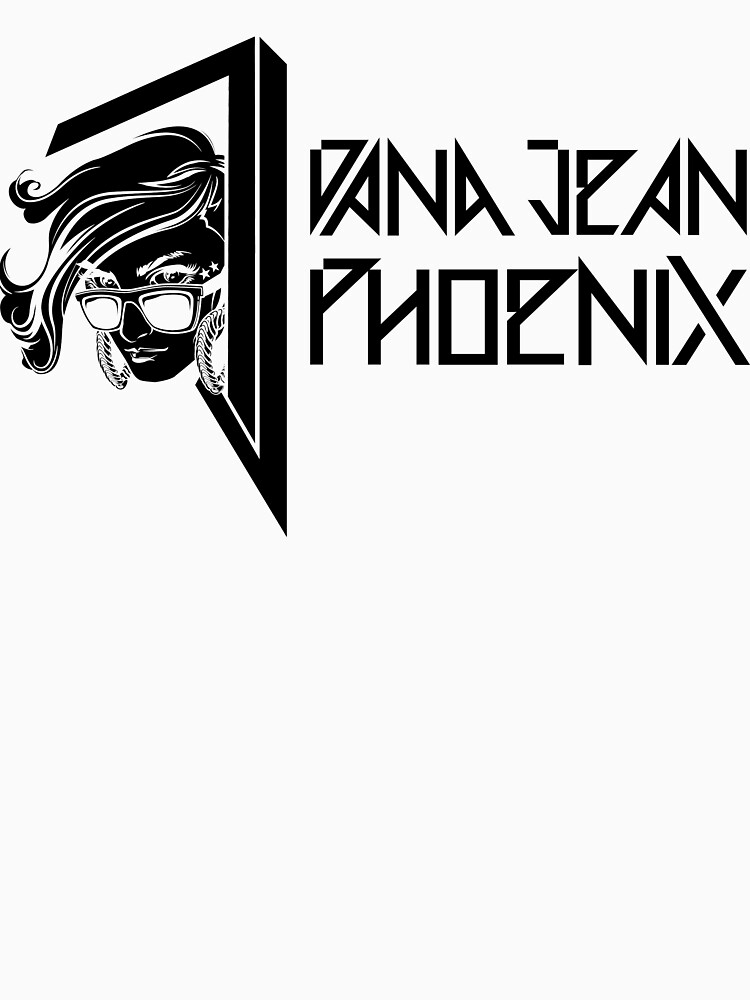 Dana Jean Phoenix - Synthwave Logo in Black by DanaJeanPhoenix