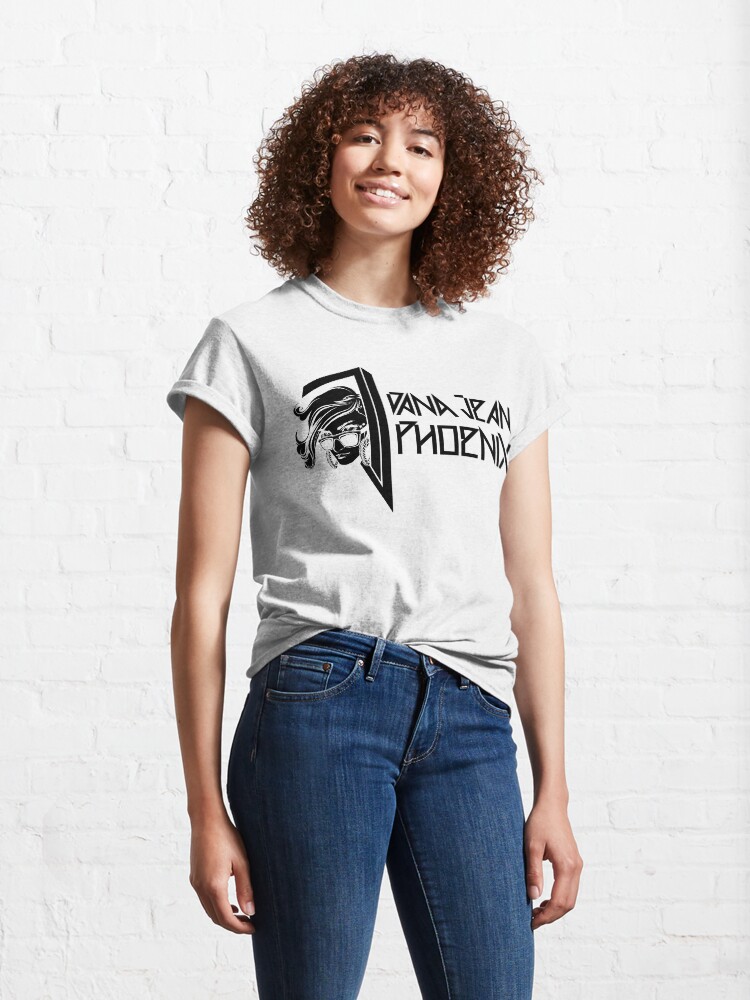 Alternate view of Dana Jean Phoenix - Synthwave Logo in Black Classic T-Shirt