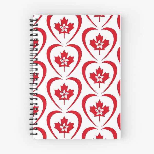 Item preview, Hong Konger Canadian Multinational Patriot Flag Series (Heart) designed and sold by Carbon-Fibre Media.
