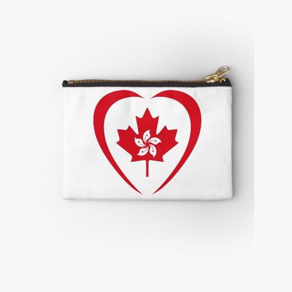 Item preview, Hong Konger Canadian Multinational Patriot Flag Series (Heart) designed and sold by Carbon-Fibre Media.