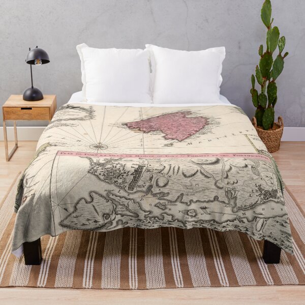Item preview, Vintage Balearic Islands Map (1741) designed and sold by BravuraMedia.
