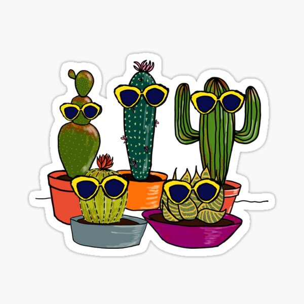 Cool Cacti Sticker