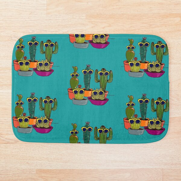 Cool Cacti Bath Mat