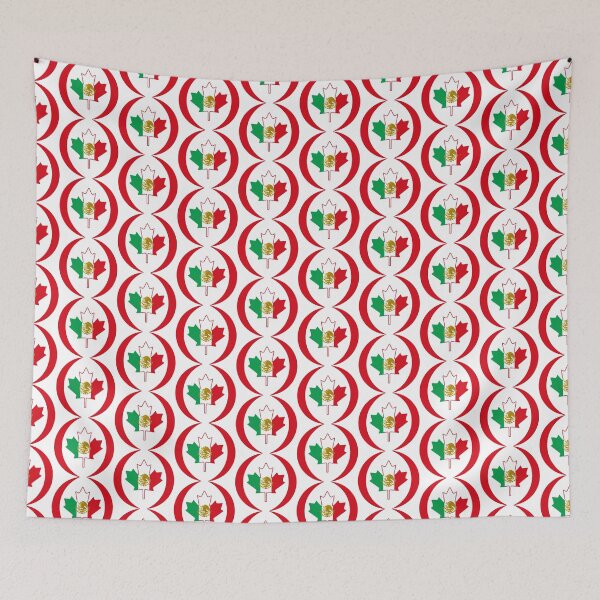 Item preview, Mexican Canadian Multinational Patriot Flag Series designed and sold by Carbon-Fibre Media.