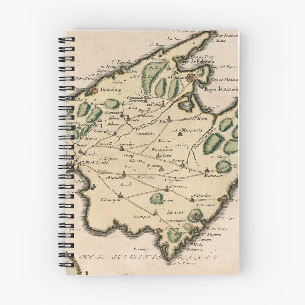 Item preview, Vintage Mallorca Island Map (1715) designed and sold by BravuraMedia.