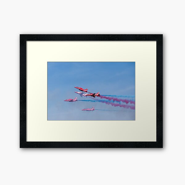 Red Arrows over Weston-super-Mare Framed Art Print