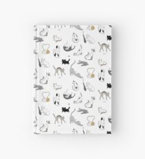 cat pattern Hardcover Journal