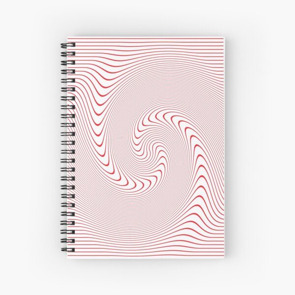 Drawings of a Wave, #Spiral, #Symmetry, #illusion, #drawings, wave Spiral Notebook
