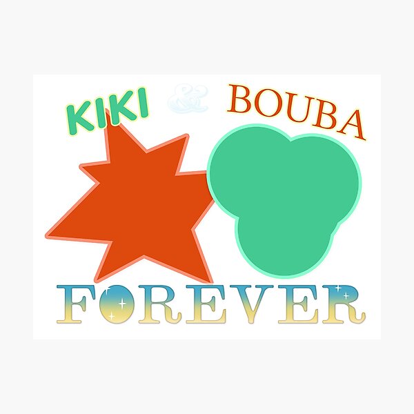 Bouba and Kiki effect Photographic Print