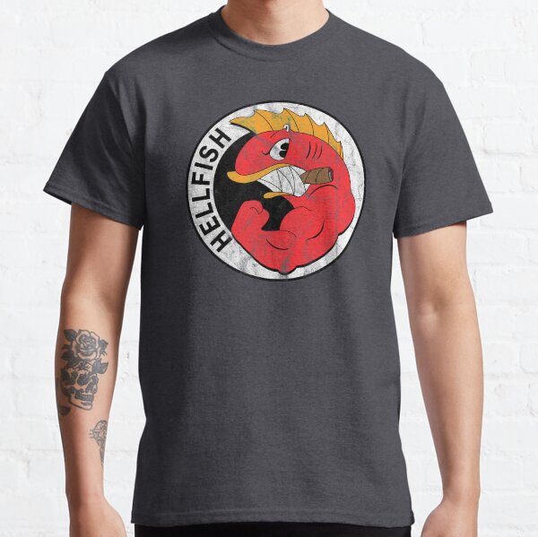 Das Flying Hellfish-Logo Classic T-Shirt