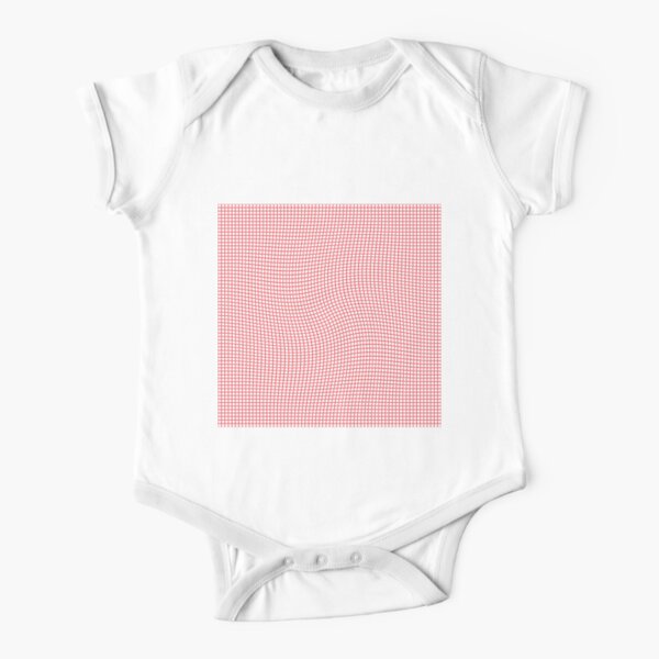 Tartan, Cloth, #drawings, illusion, wave Short Sleeve Baby One-Piece