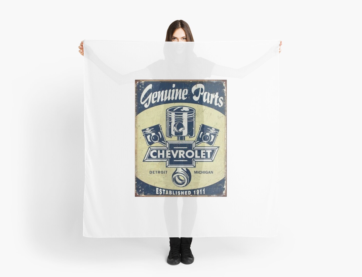 Chevy Parts Chevrolet Scarf By Glyn123 Redbubble