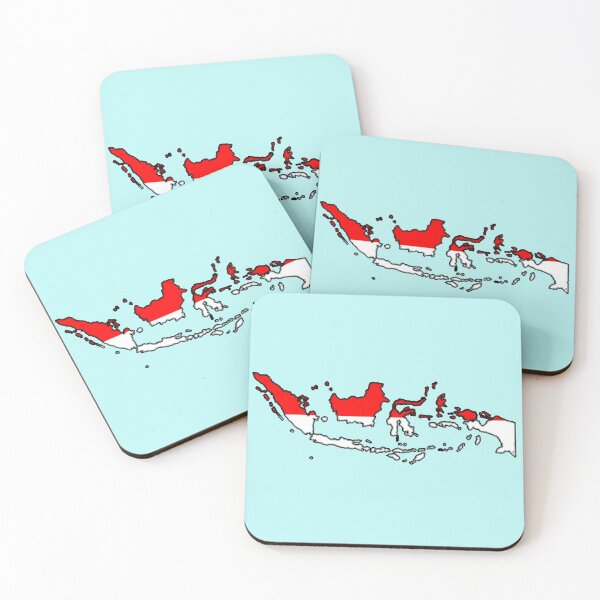 Item preview, Indonesia Map With Indonesian Flag designed and sold by Havocgirl.