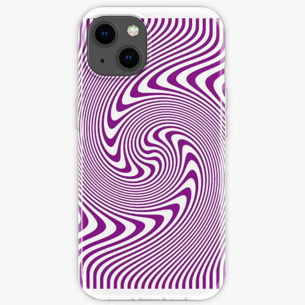#Symmetry, #illusion, #drawings, wave iPhone Soft Case