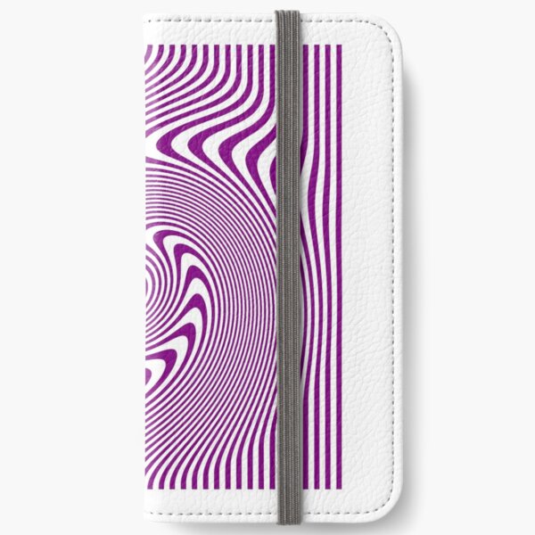 #Symmetry, #illusion, #drawings, wave iPhone Wallet