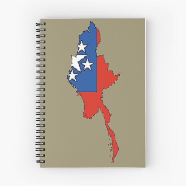 Item preview, Myanmar Map With Myanmar Flag designed and sold by Havocgirl.