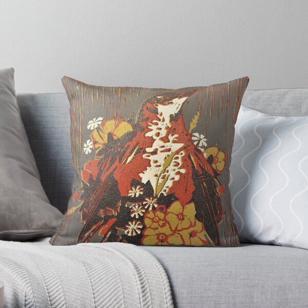 Firebreather Throw Pillow