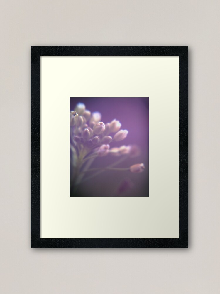 Alternate view of Purple Painterly Flowers Framed Art Print