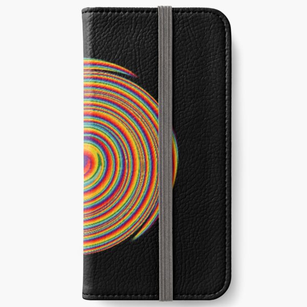  Op art - art movement, short for optical art, is a style of visual art that uses optical illusions iPhone Wallet