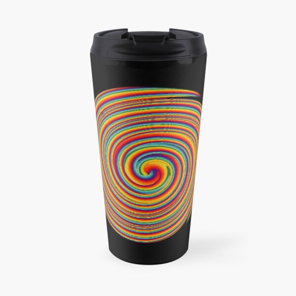  Op art - art movement, short for optical art, is a style of visual art that uses optical illusions Travel Mug