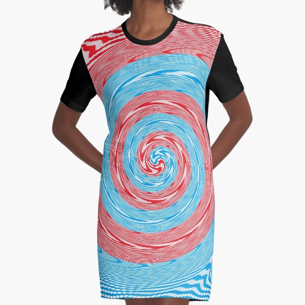 Op art - art movement, short for optical art, is a style of visual art that uses optical illusions Graphic T-Shirt Dress