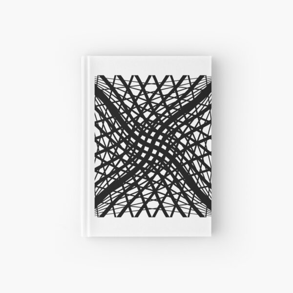 Op art - art movement, short for optical art, is a style of visual art that uses optical illusions Hardcover Journal