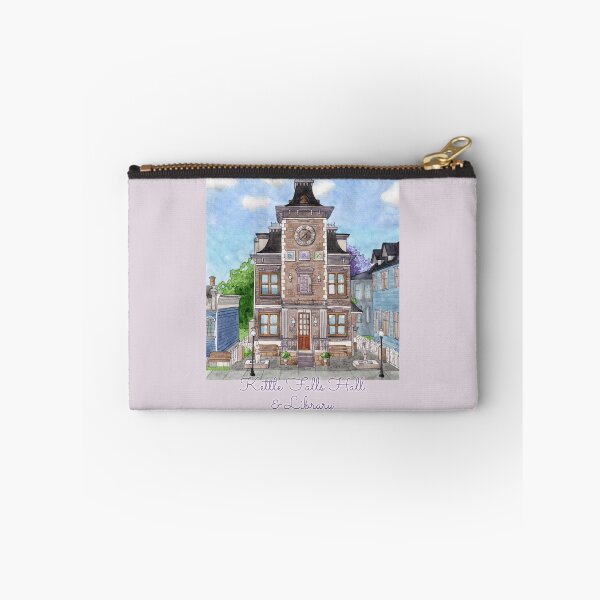 Item preview, Kettle Falls Hall & Library - Watercolor designed and sold by TheJessaChannel.