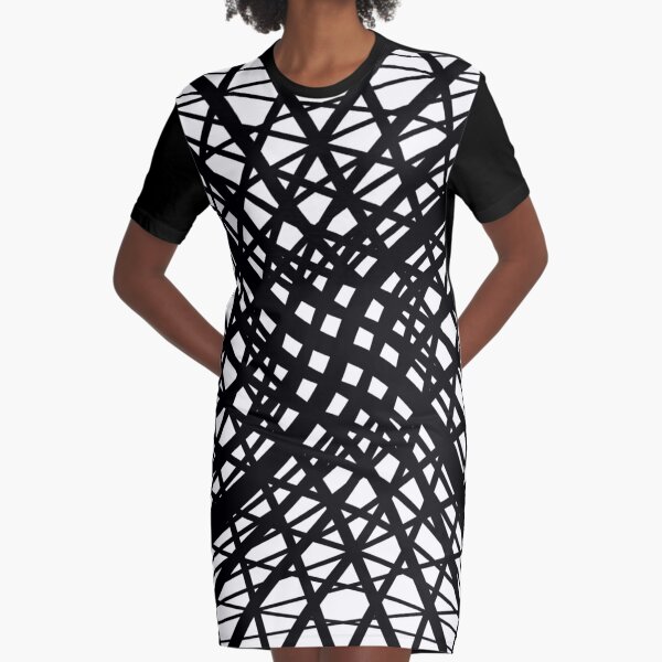 Op art - art movement, short for optical art, is a style of visual art that uses optical illusions Graphic T-Shirt Dress
