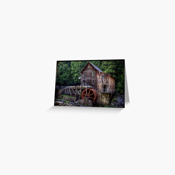 Glade Creek Grist Mill Greeting Card