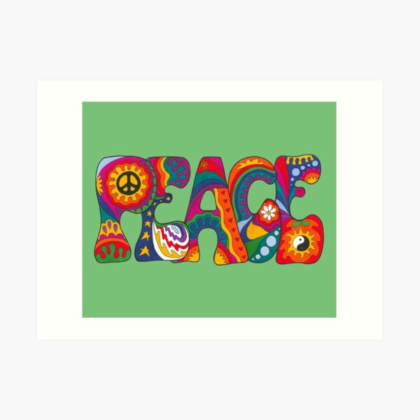 Psychedelic Peace Art Print